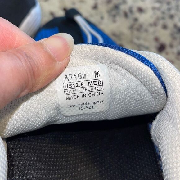 Apex Men’s  Breeze Knit Elastic Lace Up‎ Mesh Running Shoes Blue Size 12.5 - Picture 5 of 6